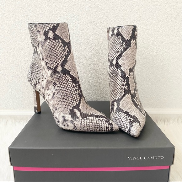 Vince Camuto Shoes - VINCE CAMUTO Glossy Pyton Booties